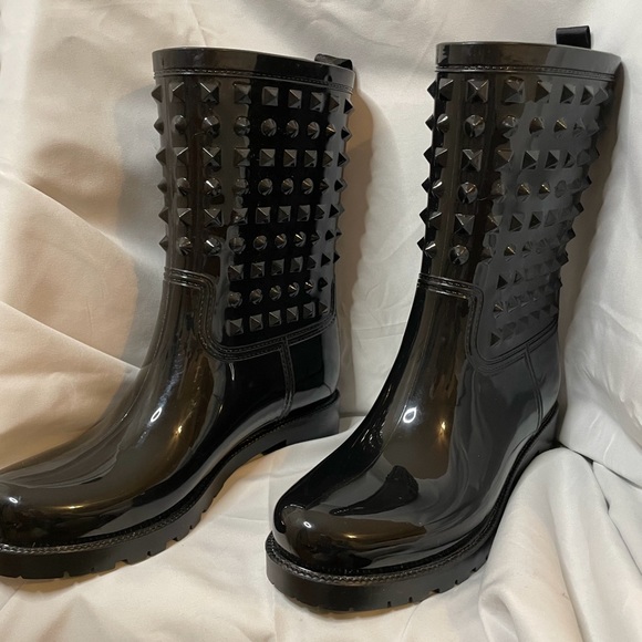 Capelli ny Black rain boots NWOT - Picture 2 of 7